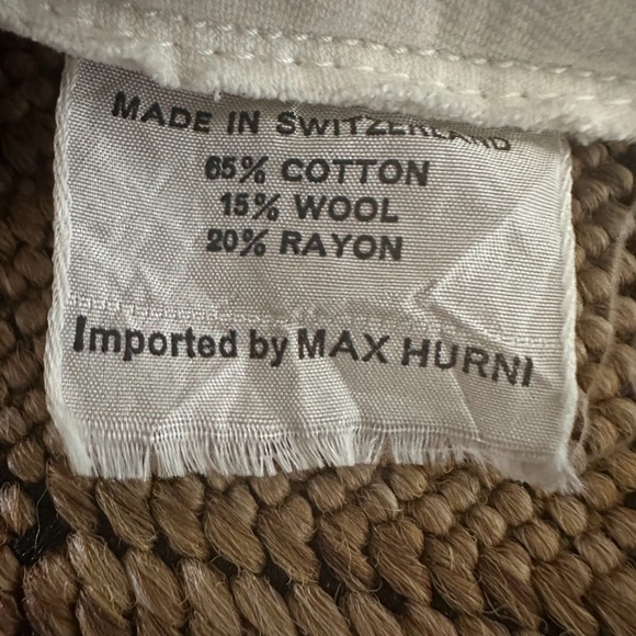 Vintage Swiss Baby/Toddler Beanie Hat Max Hurni Wool Blend Embroidered Floral - Picture 6 of 8